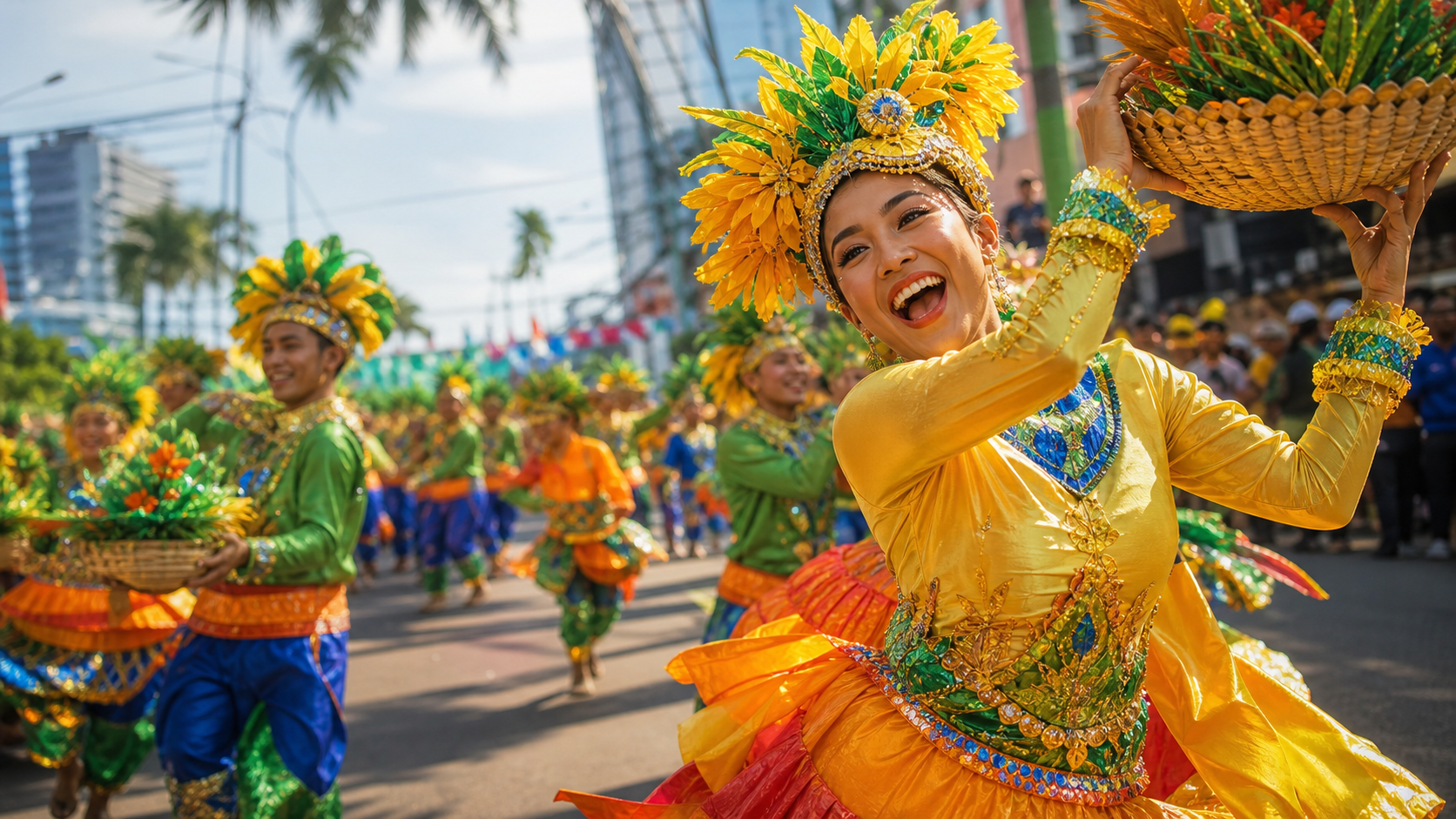 Mock image of Higalaay Festival street parade performers in Cagayan de Oro